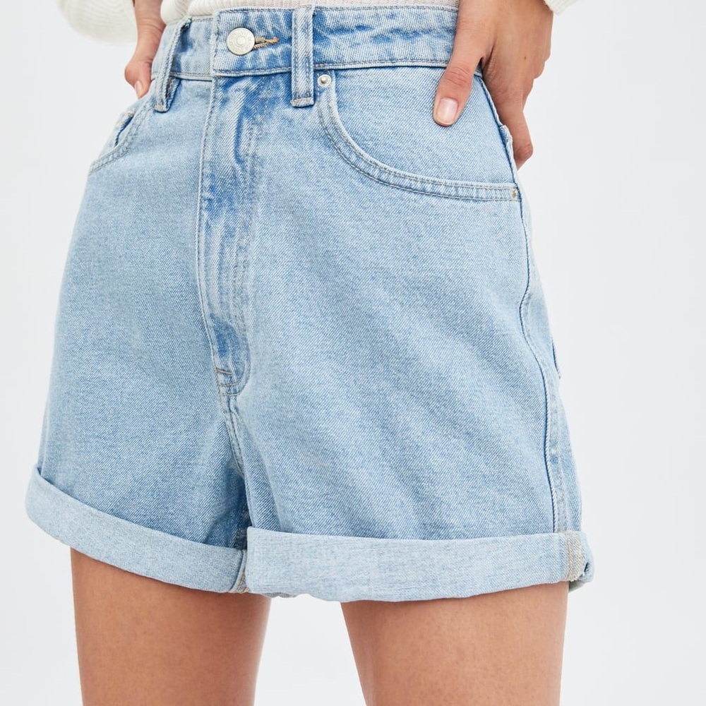 Zara Blue Jean Shorts High-Waisted